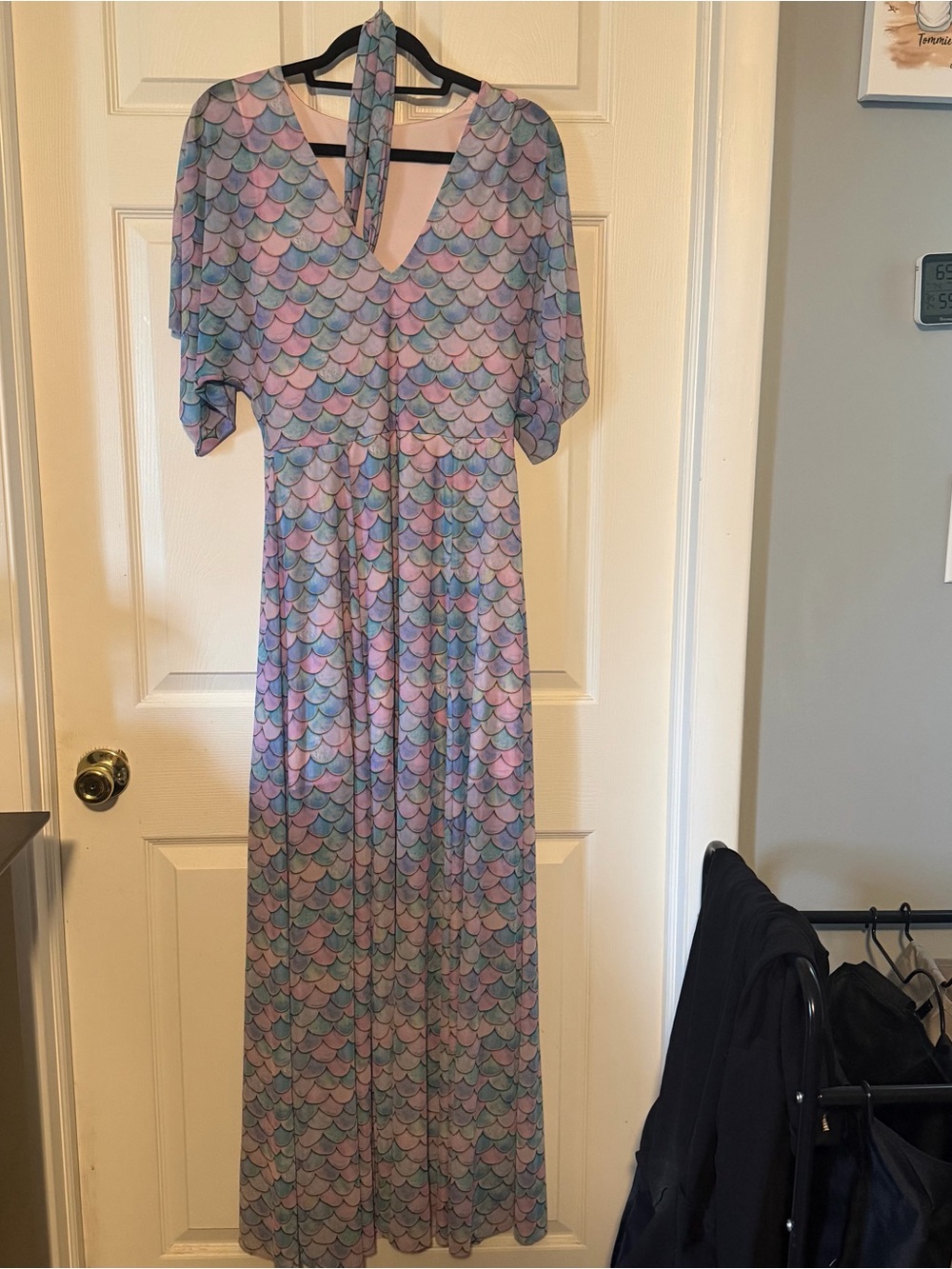 NWT Blackmilk Clothing Mermaid Print Lastel Maxi Dress
